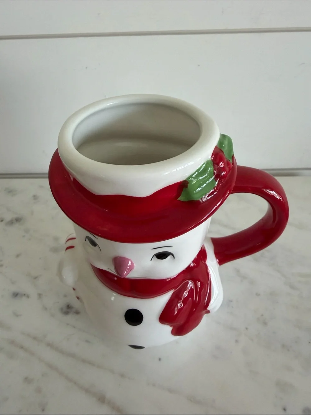 Pottery Barn Snowman Mug